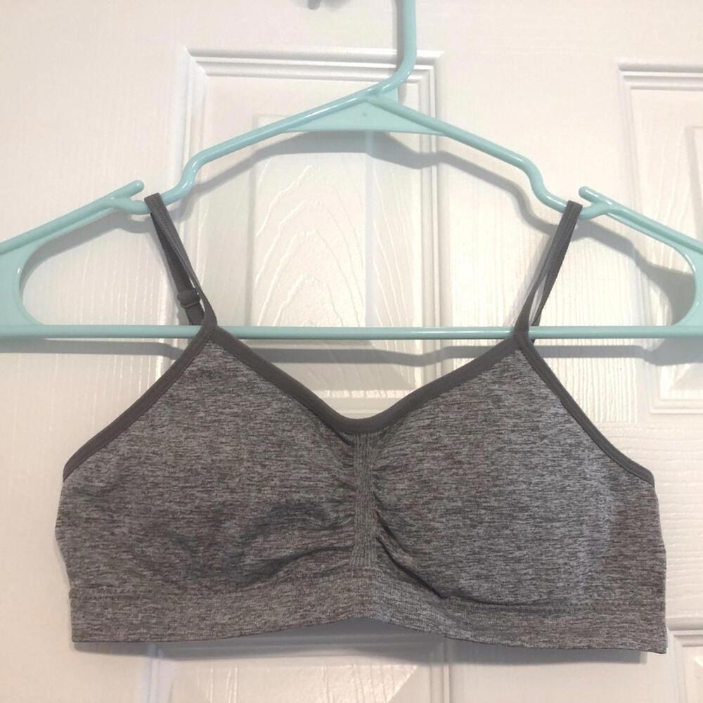 Girls Gray pull-over training bra